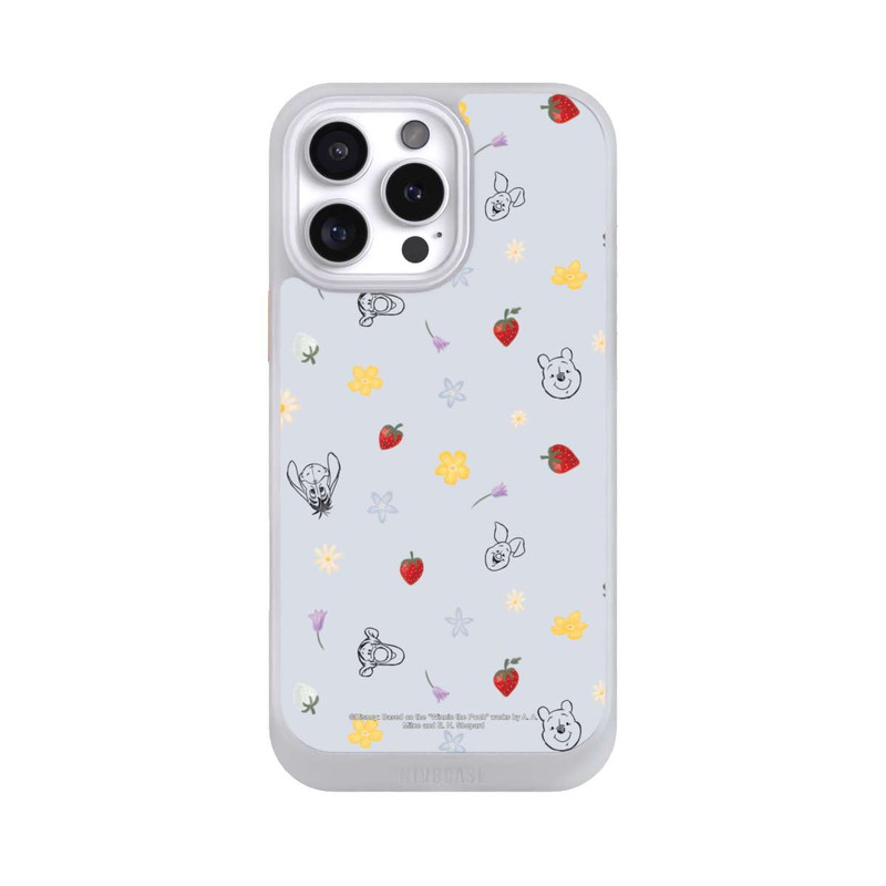 iPhone 16 Pro Max NIVOcore Winnie Puuh und Freunde Erdbeer Muster Blau