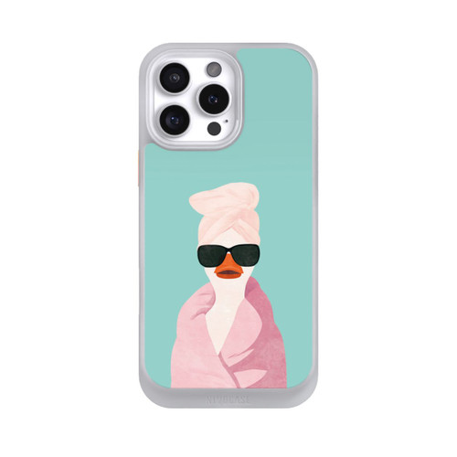 Apple iPhone 16 Pro Max NIVOcore Turquoise Duck Wearing a Turban with AI