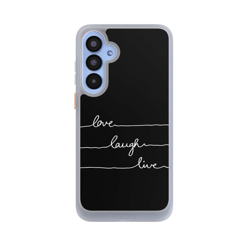 Galaxy A55 5G NIVOcore Love Laugh Live weiß/schwarz