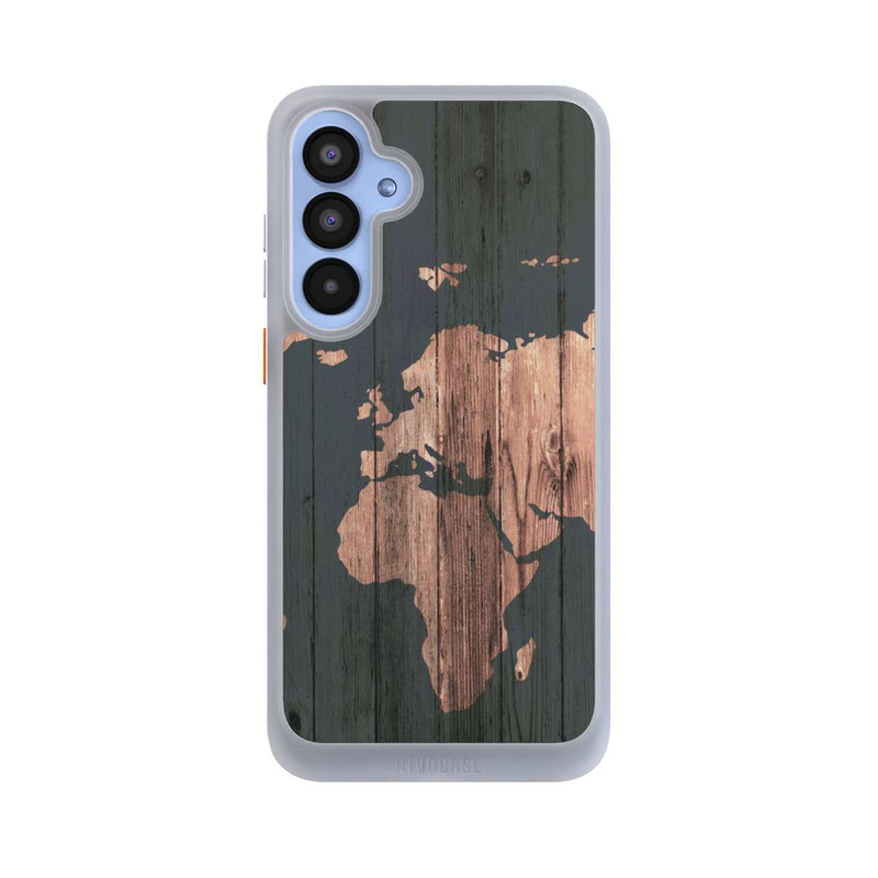 Galaxy A55 5G NIVOcore Wooden World Map