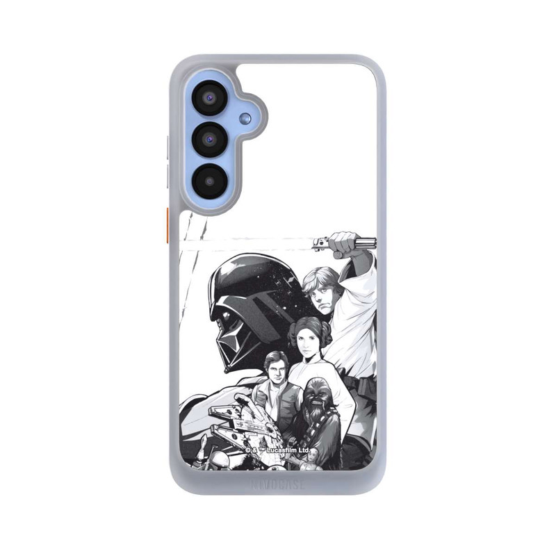 Galaxy A55 5G NIVOcore StarWars Charaktere - Schwarz-Weiß