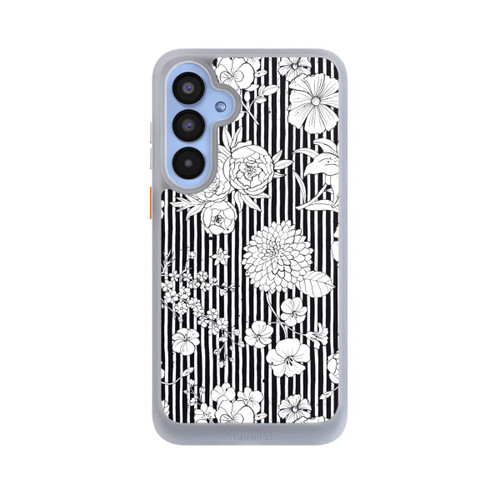 Samsung Galaxy A55 5G NIVOcore Flowers and Stripes Black and White