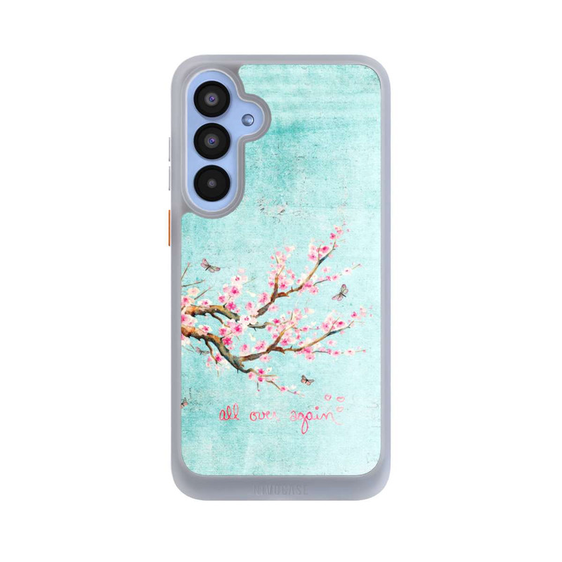 Galaxy A55 5G NIVOcore Motif d'arbre en fleurs de cerisier bleu