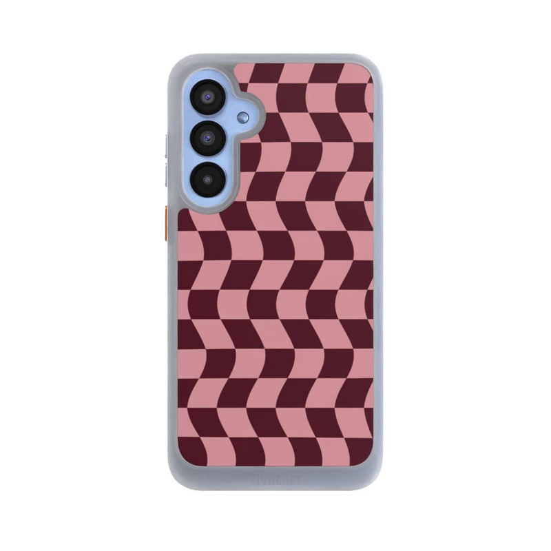 Galaxy A55 5G NIVOcore Schachbrett Rot-Rosa