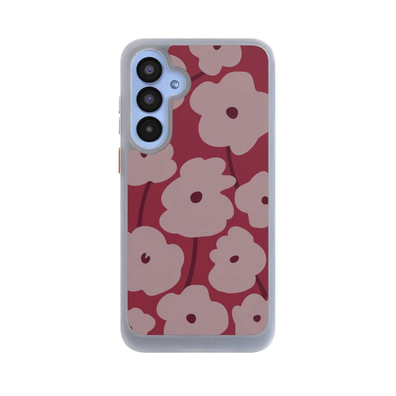 Galaxy A55 5G NIVOcore Minimalistische Blumen Bordeaux