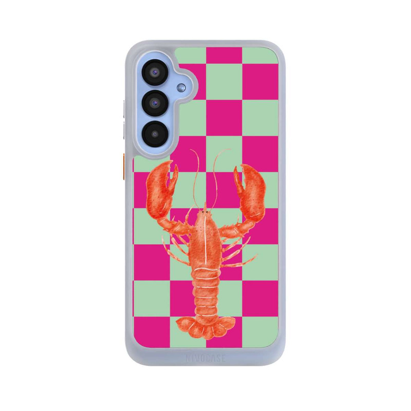 Galaxy A55 5G NIVOcore Pink Checkers Lobster