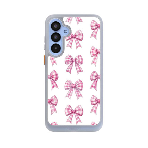 Samsung Galaxy A55 5G NIVOcore Pinke Gingham Herzen und Schleifen mit KI