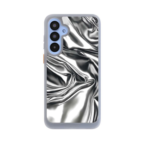 Samsung Galaxy A55 5G NIVOcore Glänzeder Chrome Silber Stoff mit KI