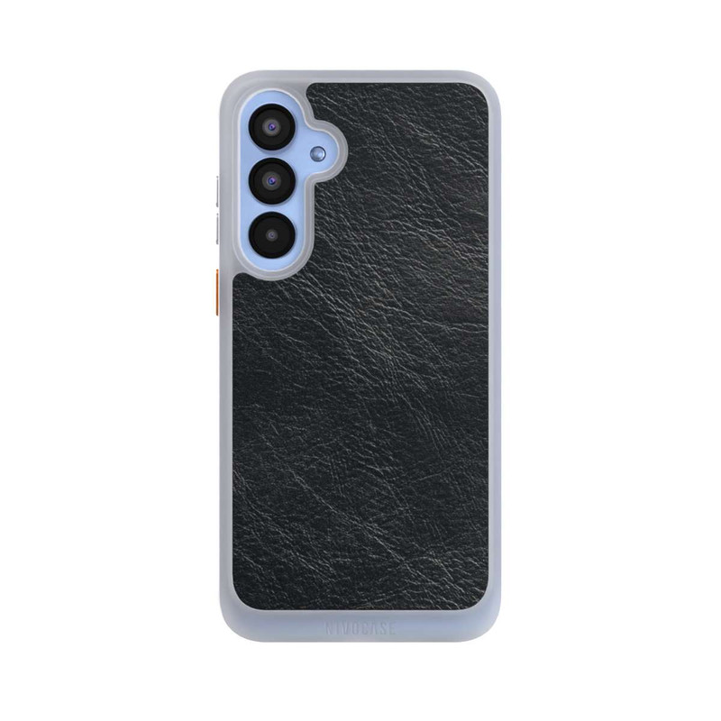 Galaxy A55 5G NIVOcore Schwarzer Lederlook Hintergrund