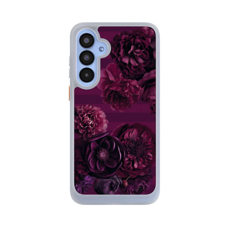 Galaxy A55 5G NIVOcore Majestic Baroque Blossom Dream Burgundy Pink with AI