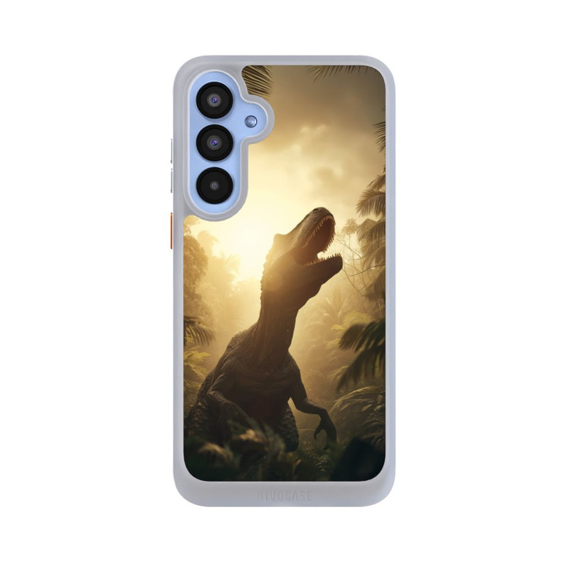 Galaxy A55 5G NIVOcore Dinosaurier im Urwald mit KI