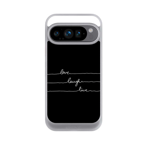 Google Pixel 9 Pro NIVOcore Love Laugh Live blanc/noir