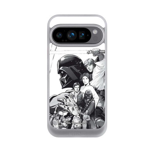 Google Pixel 9 Pro NIVOcore StarWars Charaktere - Schwarz-Weiß