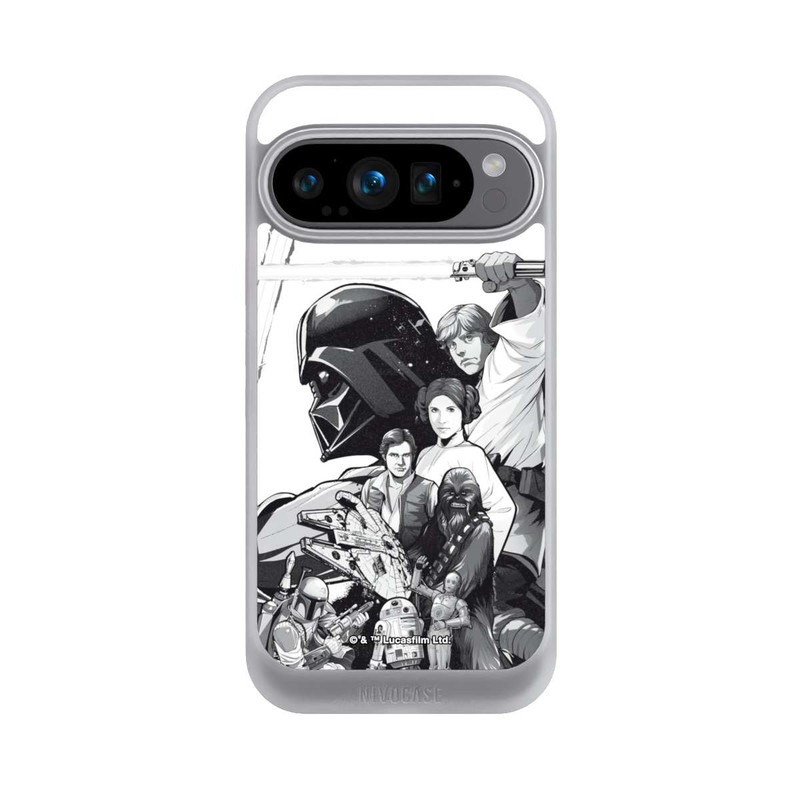 Pixel 9 Pro NIVOcore StarWars Charaktere - Schwarz-Weiß