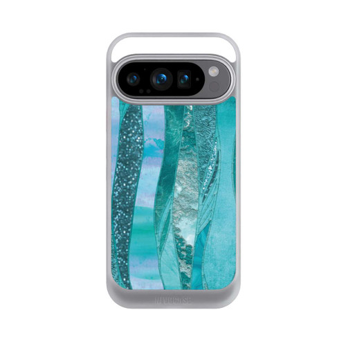 Google Pixel 9 Pro NIVOcore Look pailleté glamour bleu