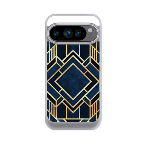 Google Pixel 9 Pro NIVOcore Impression Art Déco Bleu Or