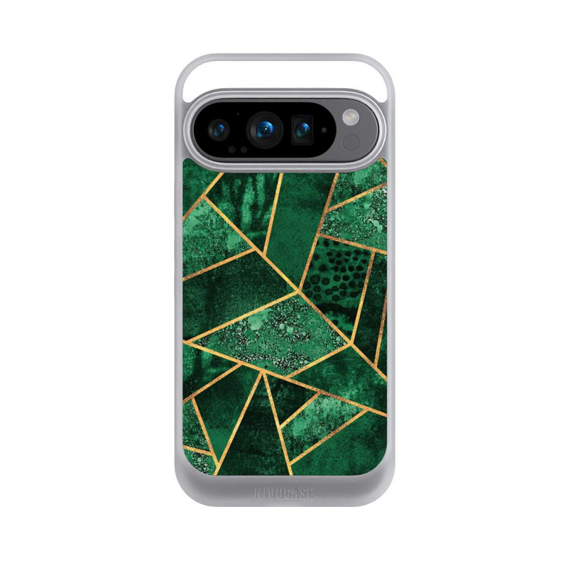Pixel 9 Pro NIVOcore Tief Smaragdgrün Golddruck