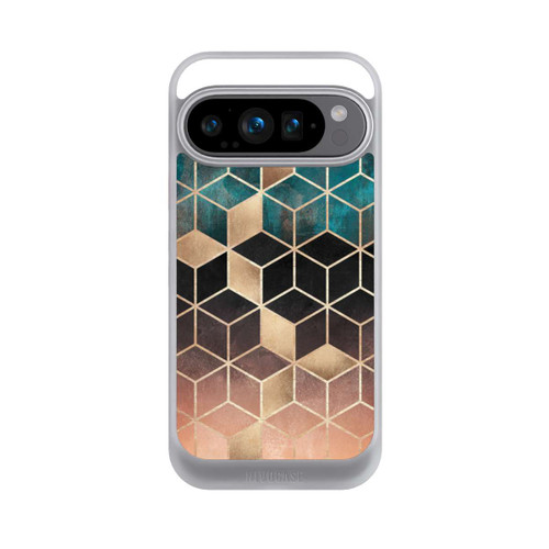 Google Pixel 9 Pro NIVOcore Ombre Traum Würfel Gold Druck