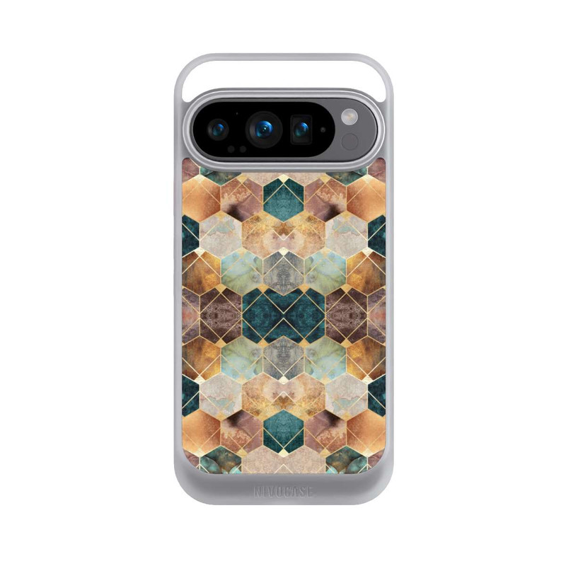 Pixel 9 Pro NIVOcore Naturfarbene Sechsecke und Diamanten