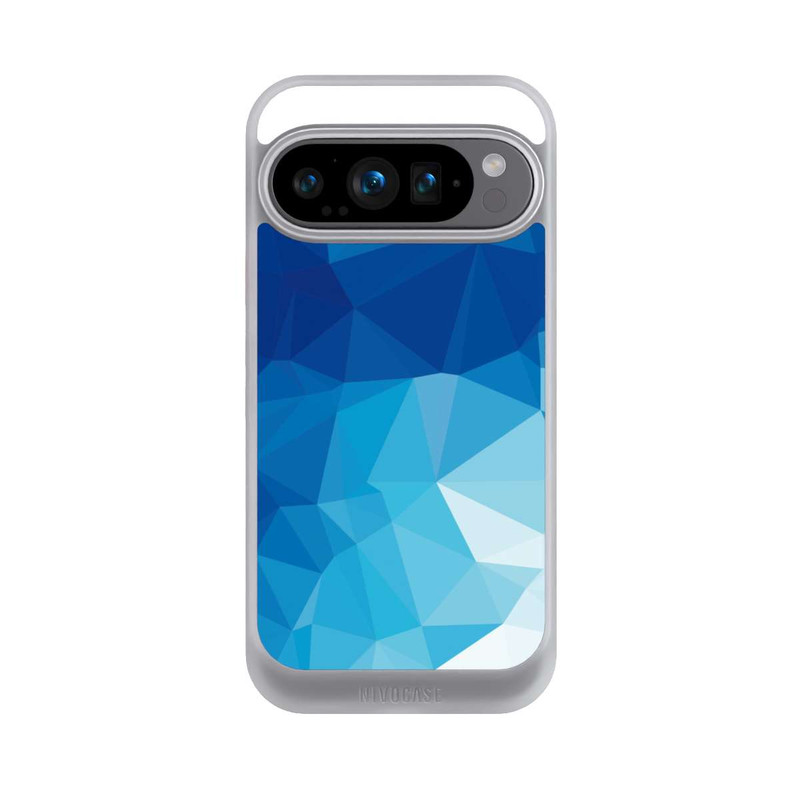 Pixel 9 Pro NIVOcore Mosaïque Polygonale Bleue