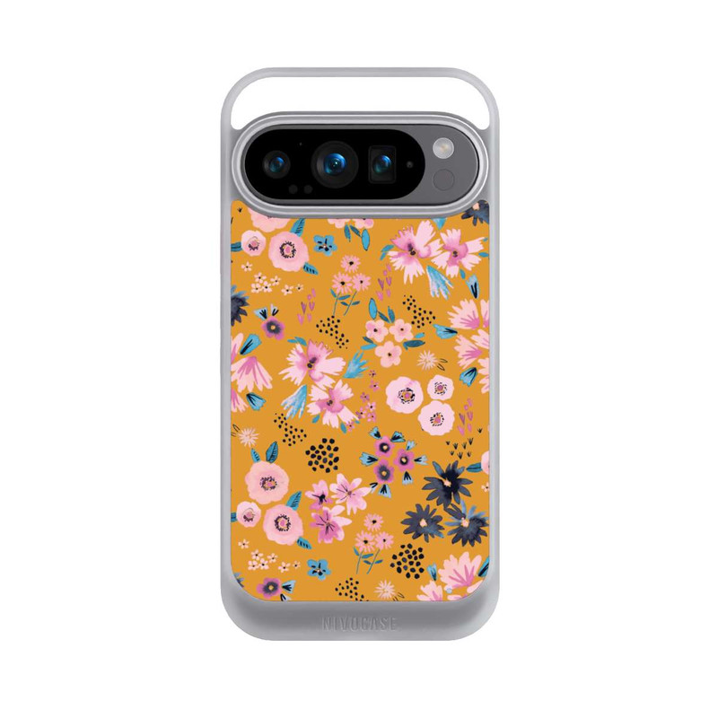 Pixel 9 Pro NIVOcore Petites Fleurs Jaune Moutarde