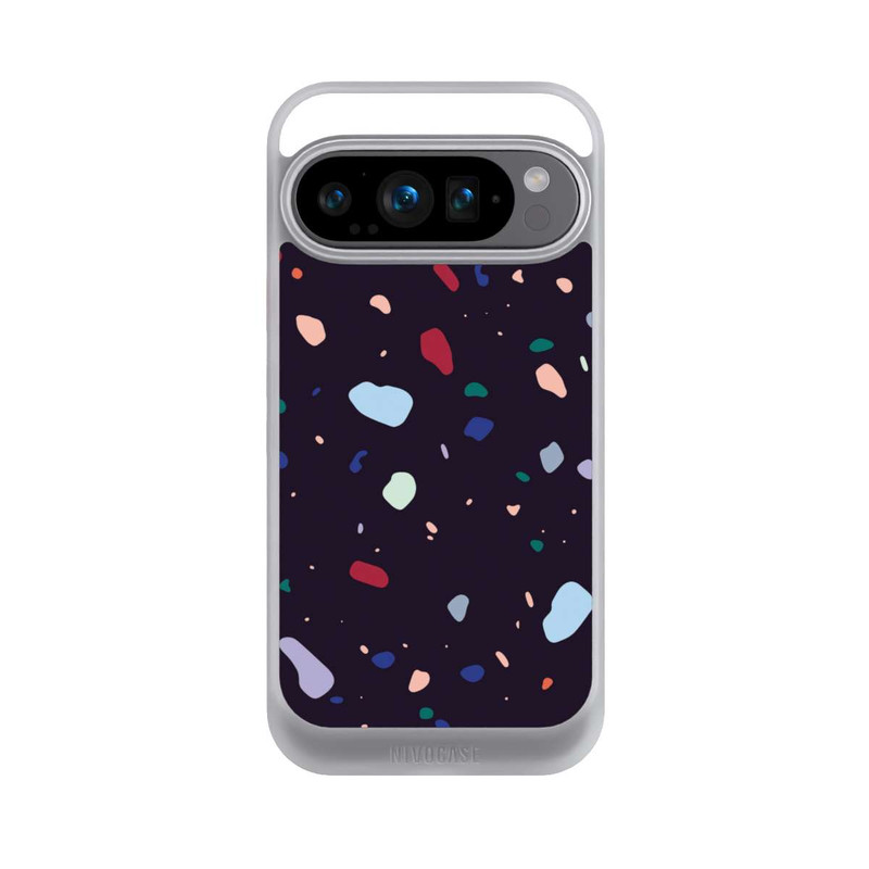 Pixel 9 Pro NIVOcore Terrazzo arrondi foncé moderne