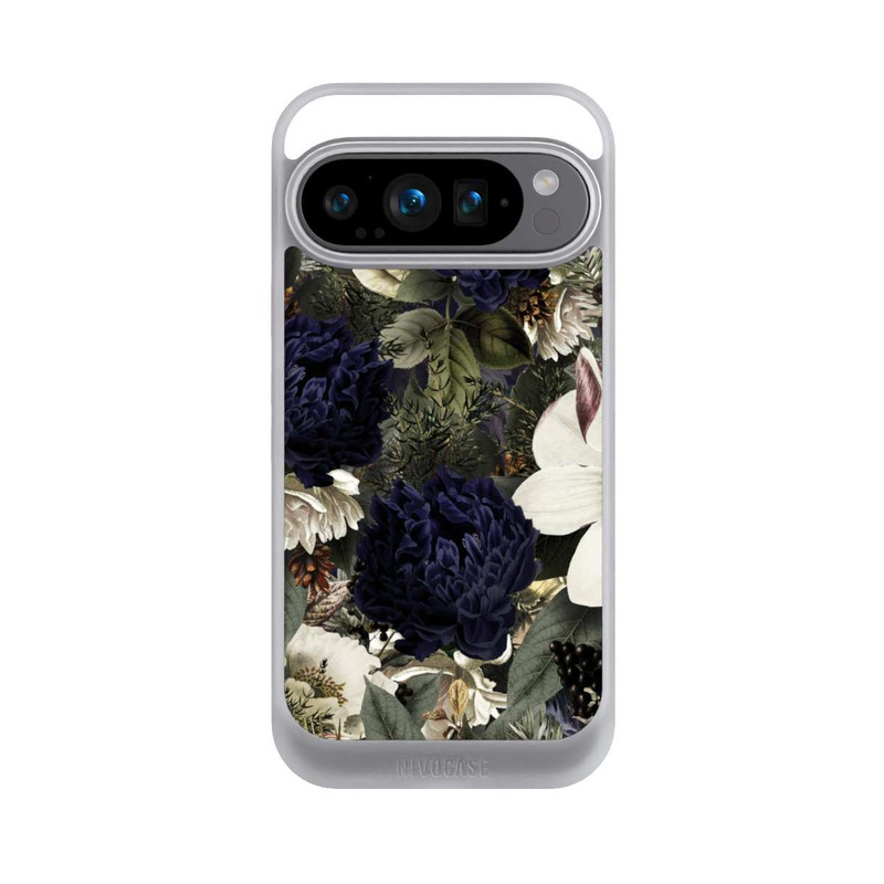 Pixel 9 Pro NIVOcore Dunkle Mitternachts Barock Vintage Blumen