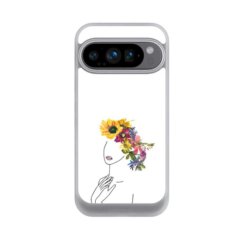 Google Pixel 9 Pro NIVOcore Line Art Frau mit Blumenkrone