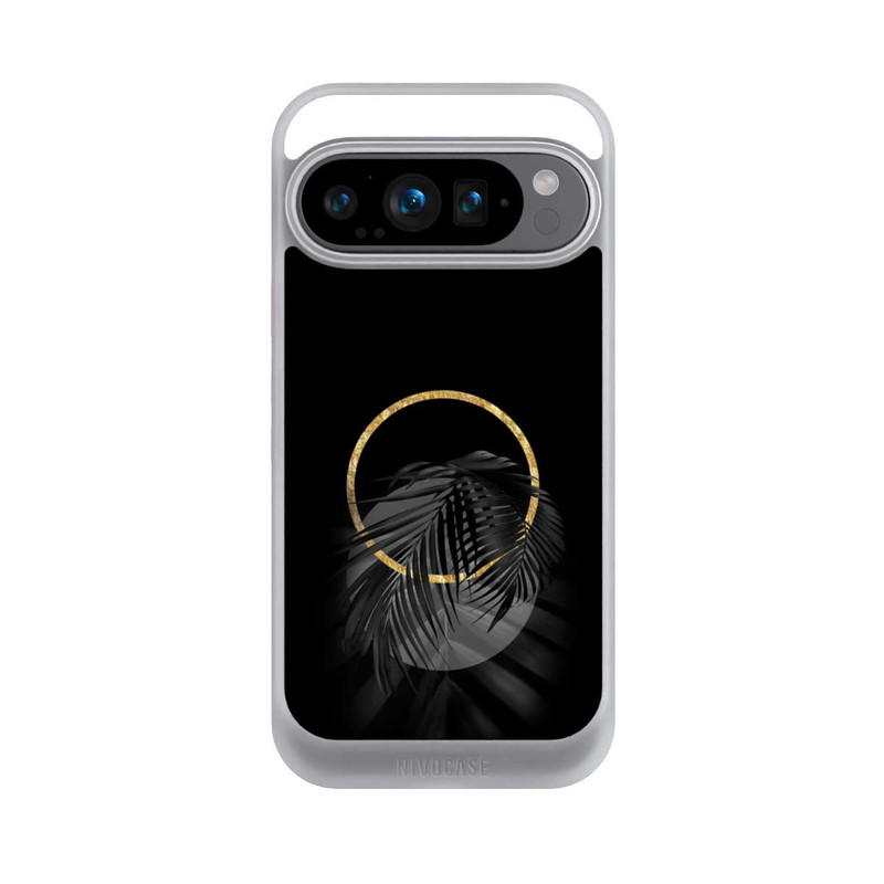 Pixel 9 Pro NIVOcore tropische Blätter schwarz