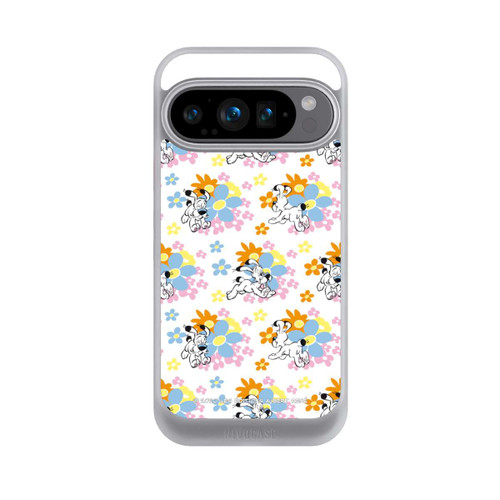 Google Pixel 9 Pro NIVOcore Idéfix sur fleurs colorées