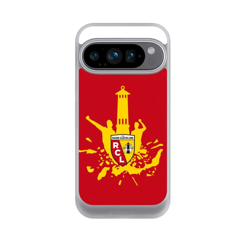 Pixel 9 Pro NIVOcore RC Lens Tour jaune sur rouge