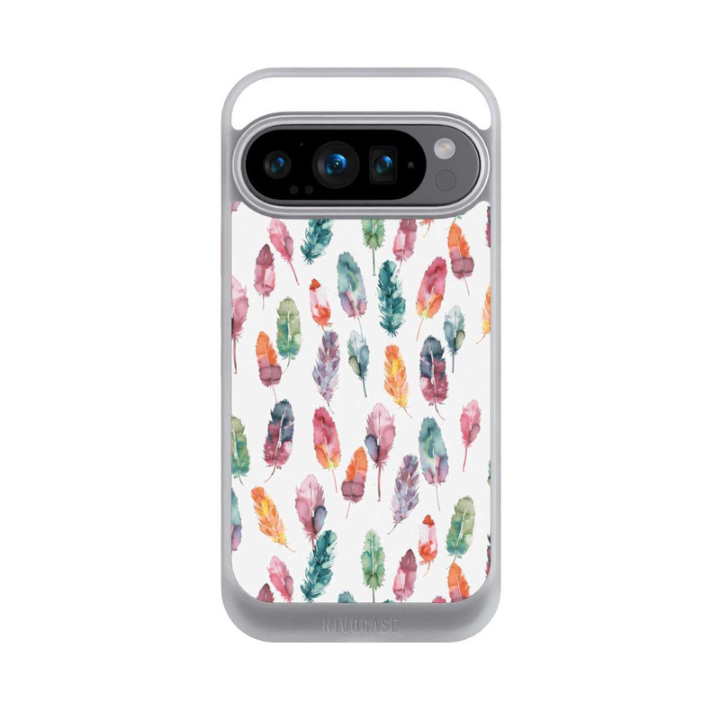 Pixel 9 Pro NIVOcore Aquarellfedern Boho