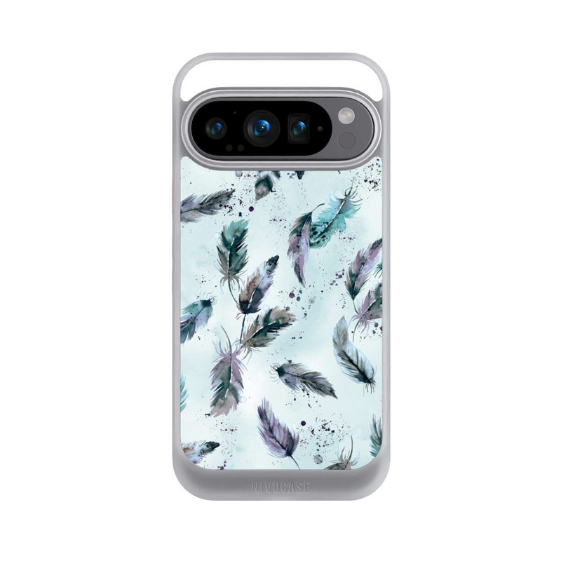 Pixel 9 Pro NIVOcore Plumes Magiques Bleu Doux