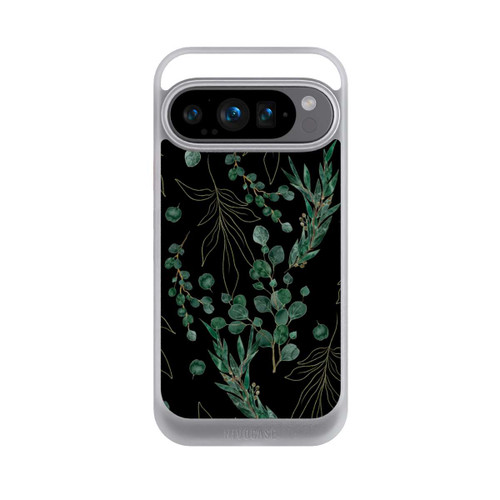 Google Pixel 9 Pro NIVOcore Feuilles d'Eucalyptus Fond Noir