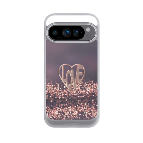 Google Pixel 9 Pro NIVOcore LOVE Rose Pailleté
