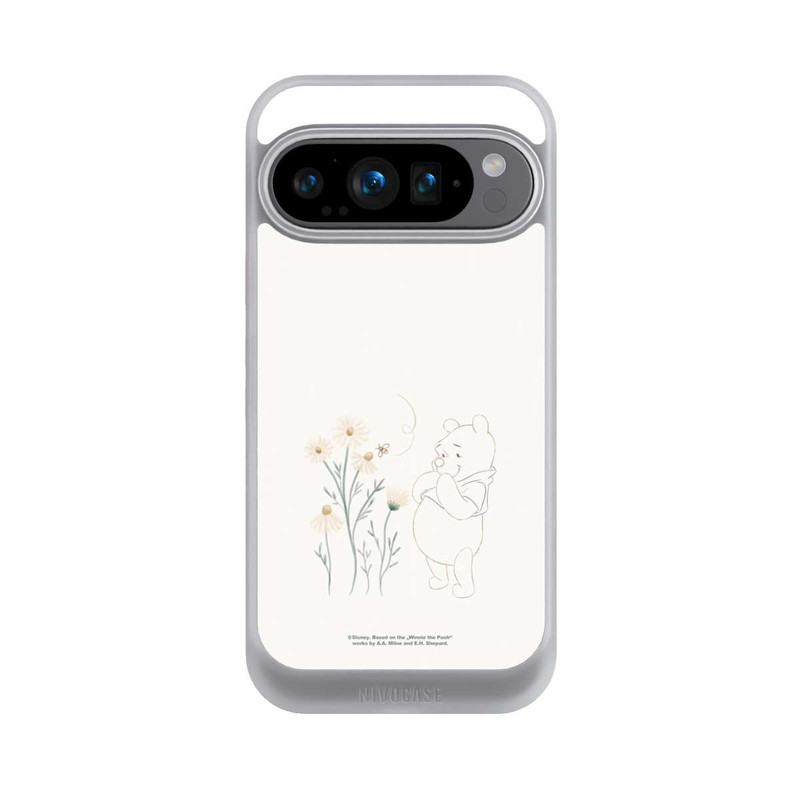Pixel 9 Pro NIVOcore Winnie Puuh sieht sich Gänseblümchen an