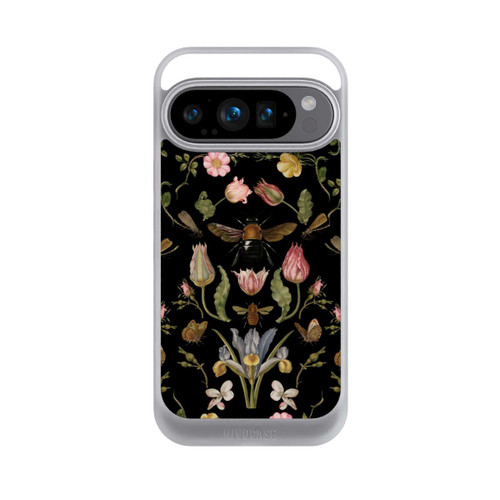Google Pixel 9 Pro NIVOcore Wildblumen und Biene Schwarz