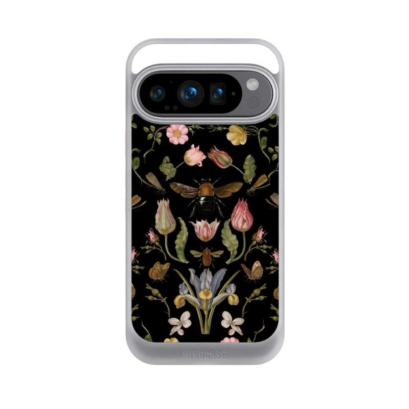 Pixel 9 Pro NIVOcore Wildblumen und Biene Schwarz