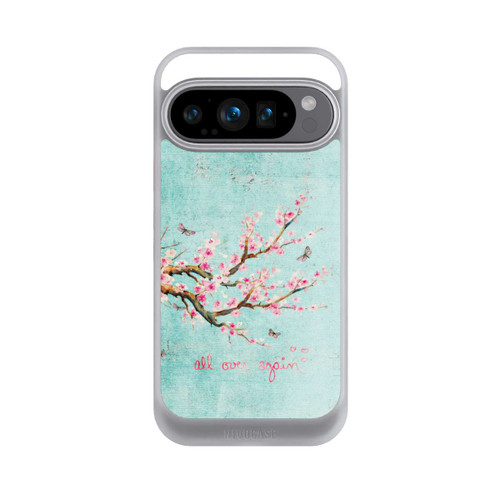Google Pixel 9 Pro NIVOcore Motif d'arbre en fleurs de cerisier bleu