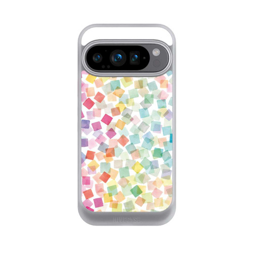 Google Pixel 9 Pro NIVOcore Confettis Plaids Géométriques Arc-en-ciel