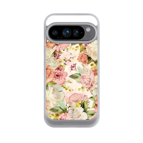 Google Pixel 9 Pro NIVOcore Flower Frame Peonies beige