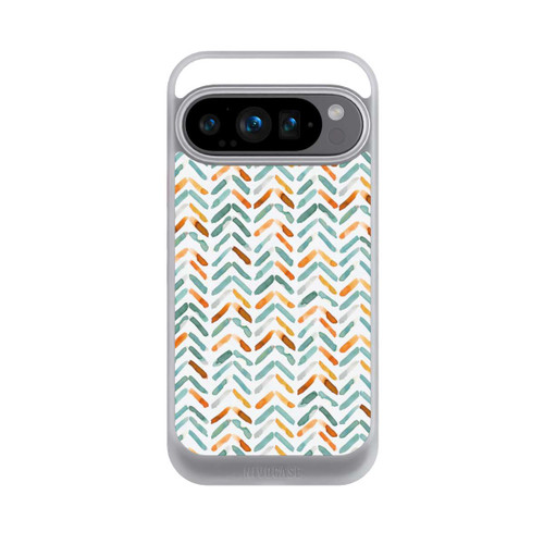 Google Pixel 9 Pro NIVOcore Elegant Fall Chevron Blue Orange