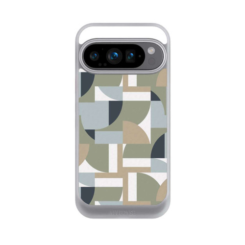 Google Pixel 9 Pro NIVOcore Futuristische Bauhaus Polygone Beige