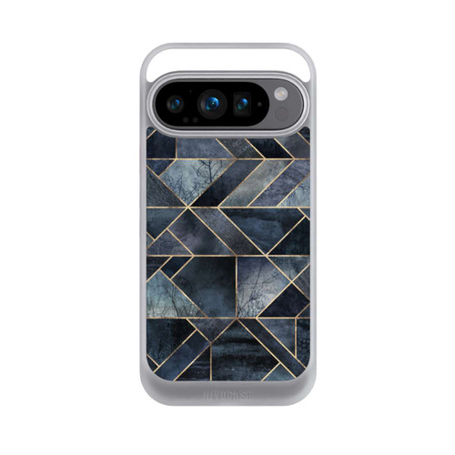 Google Pixel 9 Pro NIVOcore Abstraktes Natur-Dunkelblau