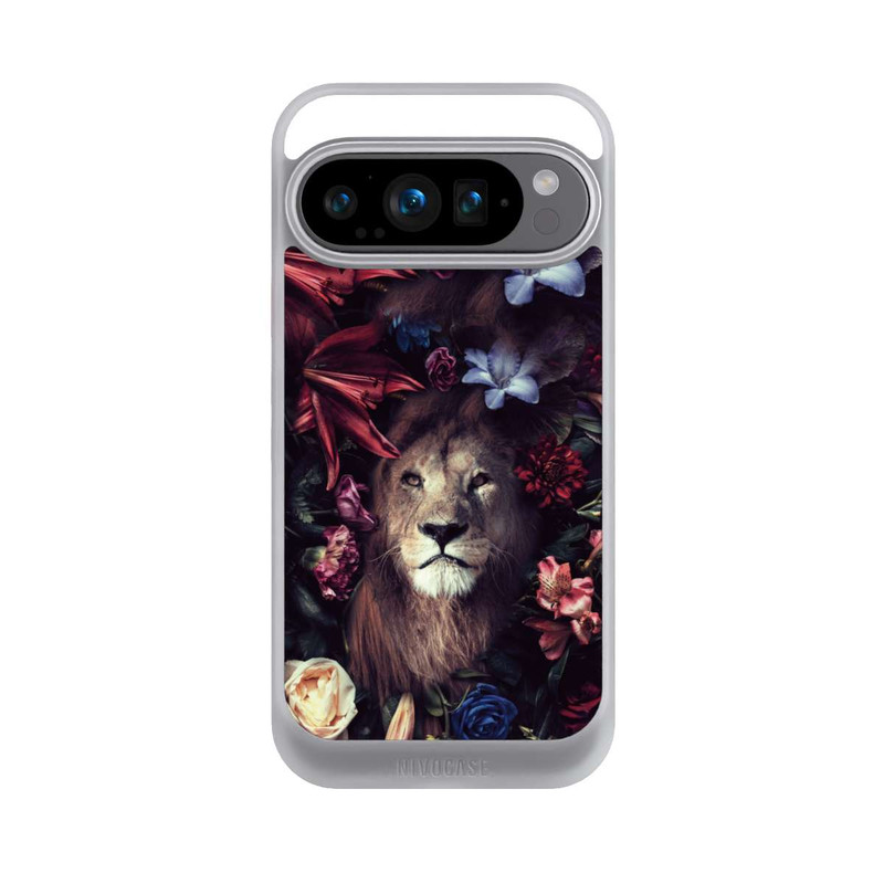 Pixel 9 Pro NIVOcore Löwe Blumenrahmen