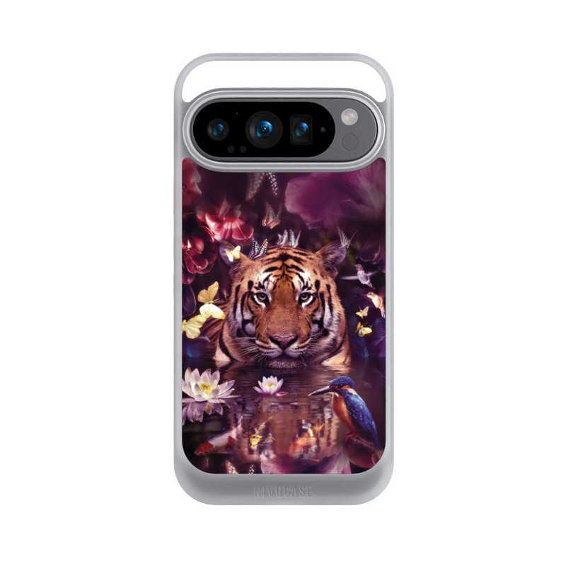 Pixel 9 Pro NIVOcore Tiger Blumenrahmen