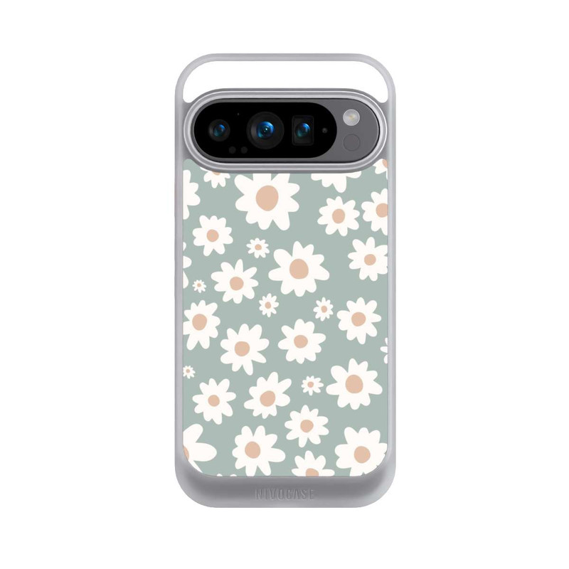 Pixel 9 Pro NIVOcore Gänseblümchen Muster grün