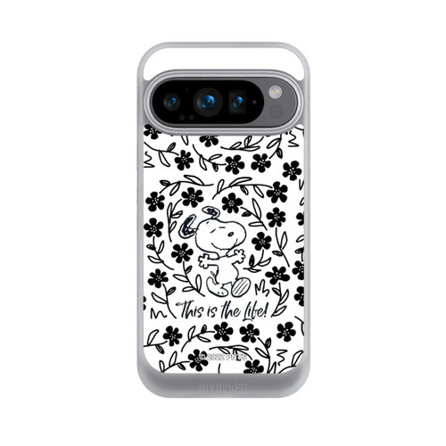 Google Pixel 9 Pro NIVOcore Snoopy schwarz und weiß This Is The Life