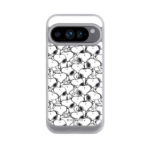 Google Pixel 9 Pro NIVOcore Snoopy Muster Schwarz und Weiß