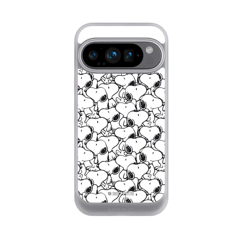 Pixel 9 Pro NIVOcore Snoopy Muster Schwarz und Weiß
